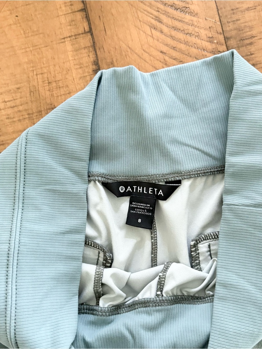 Athleta Nolita Slim Tapered Crop Pant Women's Zip Pockets Stretch High Rise Sz 8 - Picture 5 of 6